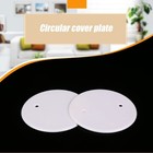 10pcs Round Electrical Box Covers Wall Electrical Box Junction Hole Flat Panel