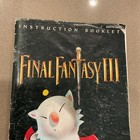 Final Fantasy Iii 3 Snes Super Nintendo Instruction Manual Booklet Authentic