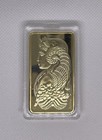 Credit Suisse 1 Oz    pamp    Gold Plated Bar Brand New Reproduction Free Shipping