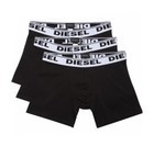 Diesel Sebastian Long Trunks Boxer Briefs Shorts 3 Pack Large Black Cotton New
