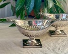 Pair Of Antique Ellis Barker Silver Plate Footed Dishes  England  Early 1900s  C