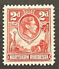 Travelstamps  1941 Northern Rhodesia Stamps Sg  33 - 2d King George Vi Moglh