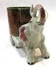 Old 1920 s Drunk Elephant Pottery Antique Barware Ice Bucket Liquor Wine Cart