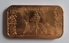U s   10 Bison United States Note   1 Oz Avdp  999 Fine Copper Bar 
