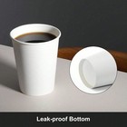 120 Pack 8 Oz White Disposable Paper Cups Eco Friendly For Hot Cold Drinks