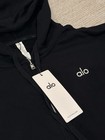 Nwt Alo Yoga Full Zip Hoodie Black Size L Women s Athletic Jacket Sweatshirt