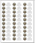 150 Monkey Stained Glass Style  Mailing Return Address Labels Personalized
