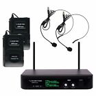 Sound Town Professional Dual-channel Uhf Wireless Microphone System Led Swm10-u2