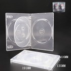 Lots Standard 4-discs Dvd Storage Replacement Cases Flip Cover Box 14mm Holder