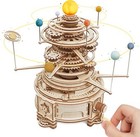 Rokr Solar System Rotatable Orrery 3d Wooden Puzzle Build Model Kit For Teen Kid