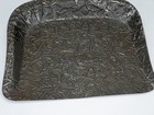 Metal Dustpan Embossed Floral Oak Leaf Acorn Relief Pattern Hearth Ash Scoop
