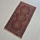 Vintage Rug Pillow  Anatolian Small Rug  Hand Woven  Wool  Handmade  Home Decor