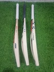 3 X English Willow Cricket Bat Ready To Play Big Edge 38-42 Mm   Mrf ss  Grey N 