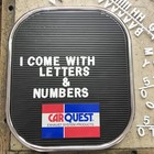 Carquest Car Quest Snack Bar Menu Board Sign Plastic W  Letters   Numbers Rare 