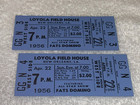 Fats Domino Little Richard Unused 1956 Tickets New Orleans Loyola Field House Bl