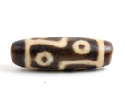 Tibetan 6 Eyes Dzi Bead Agate Amulet  Antique Vintage Hand Made In Taiwan