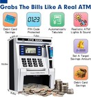 Atm Piggy Bank For Kids  Machine Real Money With Debit Card  Bill    
