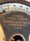 Antique Ge Thomson Astatic Ammeter 10 000 Amp Brass Schenectady  New York 1896