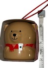 Starbucks Christmas Brown Bear Ceramic Ornament Limited Edition Rare Europe New