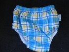 Iplay Swim Diaper Infant Boys Size 6 Months Blue Yellow Plaid Check New