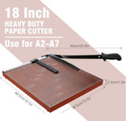 Paper Cutter Heavy Duty 18  Cut Length Professional Large Paper Cutter 12-sheet