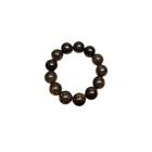 Oriental Natural Dark Brown Wood Marks Beads Hand Rosary Praying Bracelet Ws4694