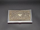 Brighton Vintage Business Card Holder Field Of Hearts