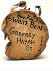 Hon Kachina White Bear Doll Signed Godfrey Hayah 1992 Carved Wood 11 5in As Is