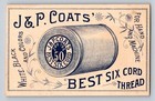 Victorian Trade Card J p  Coats Dancing Circus Dogs Sewing Thread 2 75  X 4 25
