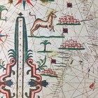 Italy  detail  1615 Sailing Chart Map Nautical Navigation Vtg Print 18 5 X 13