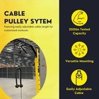 Hulkfit Weightlifting Cable Pulley System For Squat Stand And Power Cage - Tr   