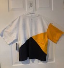 Boston Bruins Nhl Women   s Size Large  T-shirt Short Sleeve White Black Yellow