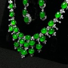 Real Natural Jade Jadeite Bracelets necklaces rings earrings Sets 10 12mm