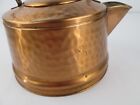 Vintage Gregorian Hand Hammered Copper Tea Kettle Pot Usa Wooden Wood Handle