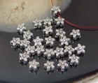 20 Antique Silver Pewter Flower Spacer 6x5mm Beads 