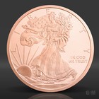 2 Oz Walking Liberty Copper Round  999 Fine Copper Bullion 2 Avdp Ounce