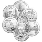 Atb America The Beautiful Silver 5 Oz 25c - Bu - Random Date Tube Of 10