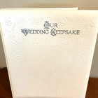 Vintage Hallmark White Our Wedding Keepsake Album Book Excellent New