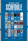 Detroit Lions 2026 Schedule Poster Multiple Sizes Football Season Schedule