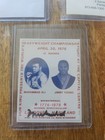 Hand Signed Muhammad Ali Heavyweight Championship Card With Coa And Jsa Loa