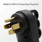 Qwork Nema 14   50p 50 Amp 4   prong Rv Replacement Plug     Male  2 Pack 