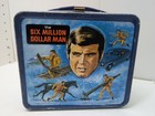 Vintage 1974 Six Million Dollar Man Lunch Box With Thermos Original 