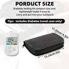 Jfhnmlw Diabetic Travel Case - Tsa Approved  Glucose Monitor   Insulin Case For