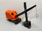 Vintage Steel Tonka Toy Usa Crane Shovel Orange Working W naturally Aged Class