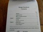 U s Army Ranger Handbook Training Book Military Ranger Guide Book