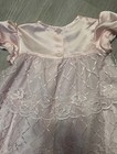 Jolene Vintage 90   s Baby Infant Girls Dress Size 12m Pink Lace Floral Embroidery