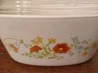Corning Ware Vintage 3 Liter Wildflower A-3-b  Dutch Oven Casserole W pyrex Lid