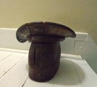 Antique Wood Five Piece Puzzle Millinery Hat Form Mold Capitol Hat Block Cloche