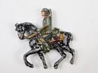 German Germany Ww1 Antique Soldier On The Horse Lead Toy 