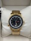 Akribos Xxiv World Timer Gmt Black Dial Stainless Steel Watch 41mm   Ak1021ygb